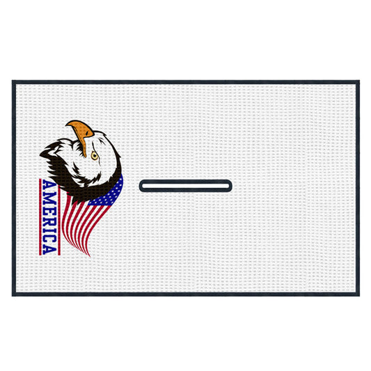 America Eagle Waffle  Golf Towel - CraftsmanGolf